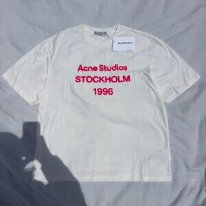 Acne studios pink and white tee (L) in perfect condition